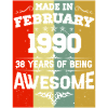 Anniversaire millésime février 1990