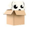Curious Dog in Box
