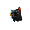 Beste Neon-Katzen-Mama