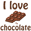i love chocolate, j'aime le chocolat