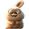 Cartoon rabbit