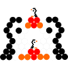 Pinguinfamilie mit Kinder