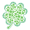 CLOVER IN IRISH COLOURS