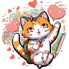 Funny cat love