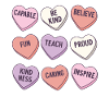 Rétro Professeur Saint-Valentin Dictons positifs