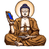 Buddha mit Smartphone 2
