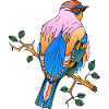 Bunter Vogel