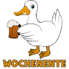 Ente mit Bier Wochenente