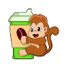 Affe Kaffee Becher