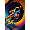 Schwebender Astronaut