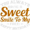 PORTI SEMPRE UN DOLCE SORRISO SUL MIO VISO FELICE