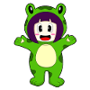 Frosch Mädchen Kostüm