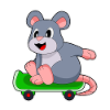 Mouse Skater Skateboard