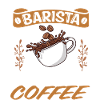 Barista, coffee machine