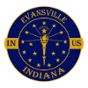 Evansville Indiana Flag USA Travel Souvenir Badge