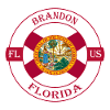 Brandon Florida Flag USA Travel Souvenir Badge
