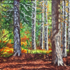 Wald gemalt