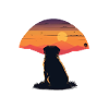 Pug Sunset