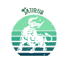 Logo rétro signe astrologique "Taureau"