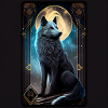 Wolf im Mystischen Tarot Karten Design!