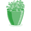 Green vase