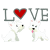Saint-Valentin aimant les chiens