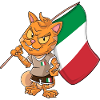 Italy Fan Cat