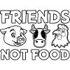 Amis pas nourriture