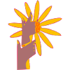 Flowery hands