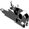 Gadi la vache stylisée