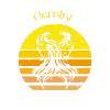 Logo rétro signe astrologique "Gémeaux"