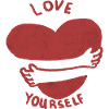 Ama te stesso - amore di sé. abbracci a cuore