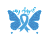 Darmkrebs Bewusstsein Schmetterling