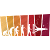 Evolution of man Calisthenics Retro Vintage