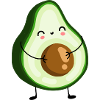 cute avocado t-shirt