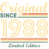 Original 1988 Vintage Retro fødselsdagsgave
