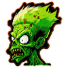 Tête du zombie