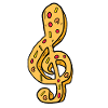 Music Music Note Pizza