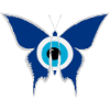 Nazar butterfly white