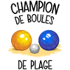 Champion de boules de plage
