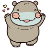 Kawaii Nielpferd, pour cosy