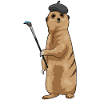 Meerkat Painter Brush