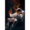 Astronaut mit Bier
