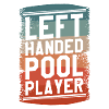 Left Handed Pool Player Billiard