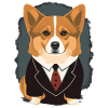 Corgi Zeichenkunst