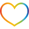 Regenbogen Herz