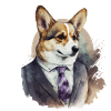Stylish Corgi