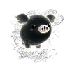 ghost pig black