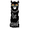 Alpaca with cool sunglasses