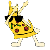 RPG Tabletop D20 Cube Pizza
